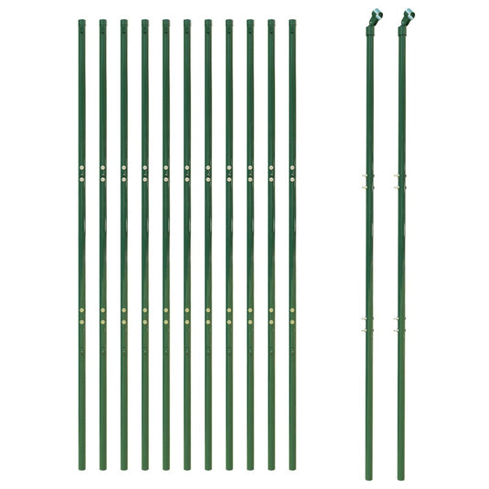 VidaXL Draadgaashek 2,2x25 m gegalvaniseerd staal groen