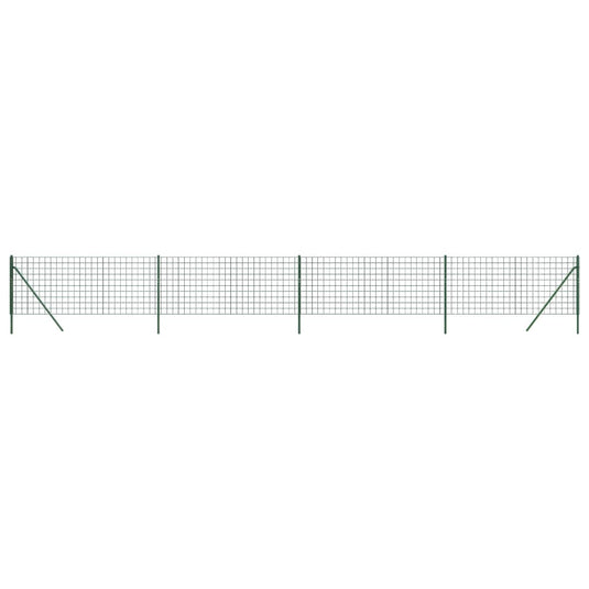Vidaxl draadgaashek 0,8x10 m gegalvaniseerd staal groen