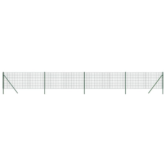 Vidaxl draadgaashek 1x10 m gegalvaniseerd staal groen