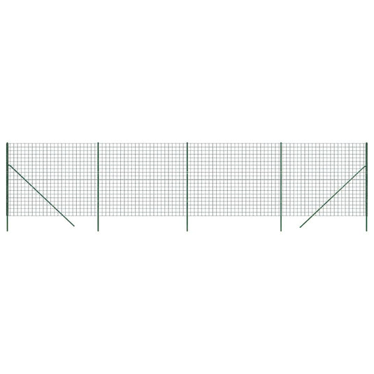 Vidaxl draadgaashek 1,6x10 m gegalvaniseerd staal groen