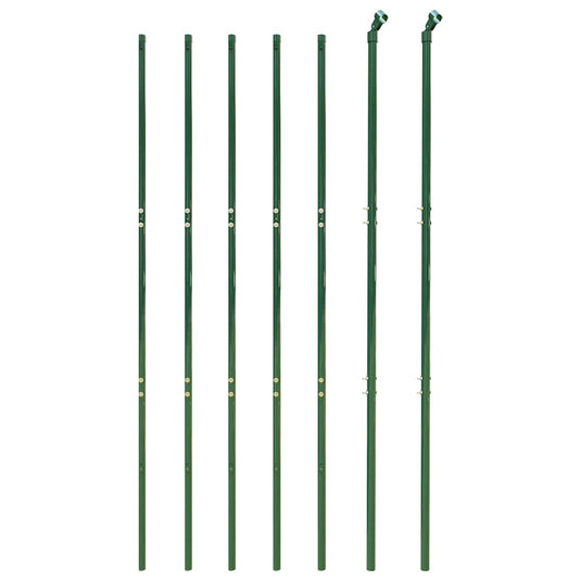 Vidaxl draadgaashek 1,8x10 m gegalvaniseerd staal groen