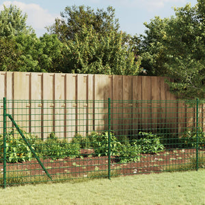 Vidaxl draadgaashek met grondankers 1,1x10 m groen