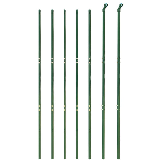 Vidaxl draadgaashek met grondankers 2,2x10 m groen
