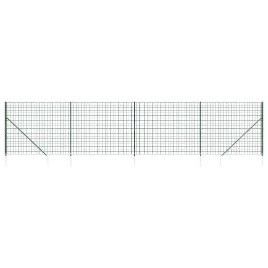 Vidaxl draadgaashek met grondankers 1,8x10 m groen