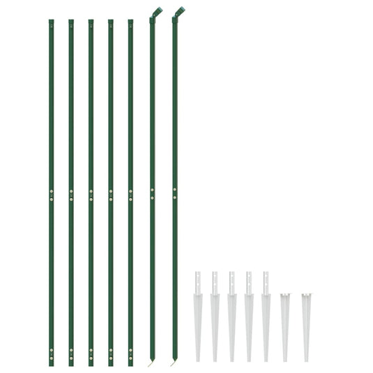 Vidaxl draadgaashek met grondankers 1,8x10 m groen