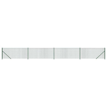Vidaxl draadgaashek met flens 0,8x10 m groen