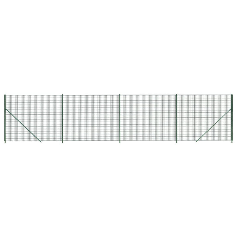 Load image into Gallery viewer, Vidaxl draadgaashek met flens 2x10 m groen
