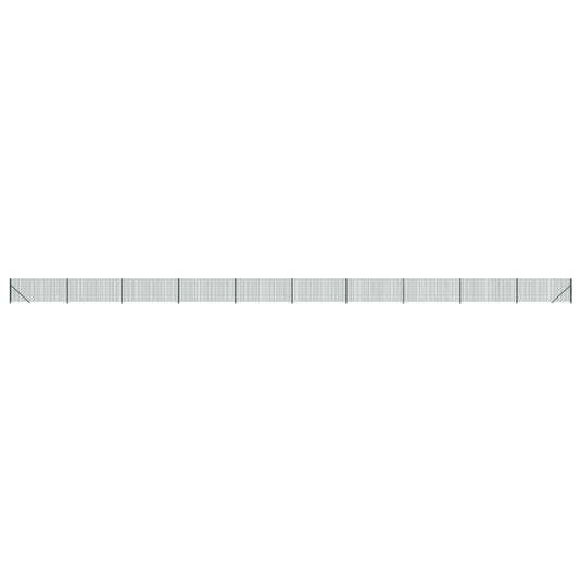Vidaxl draadgaashek met flens 1x25 m groen
