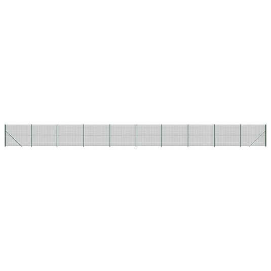 VidaXL Draadgaashek met flens 1,6x25 m groen