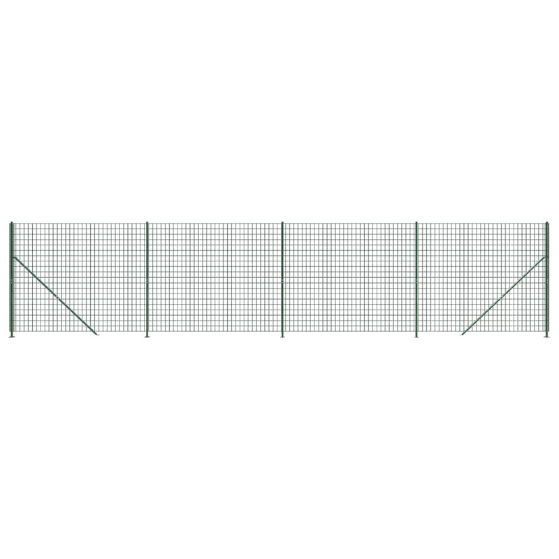 Chargez l'image dans la visionneuse de la galerie, Vidaxl draadgaashek met flens 2x10 m groen
