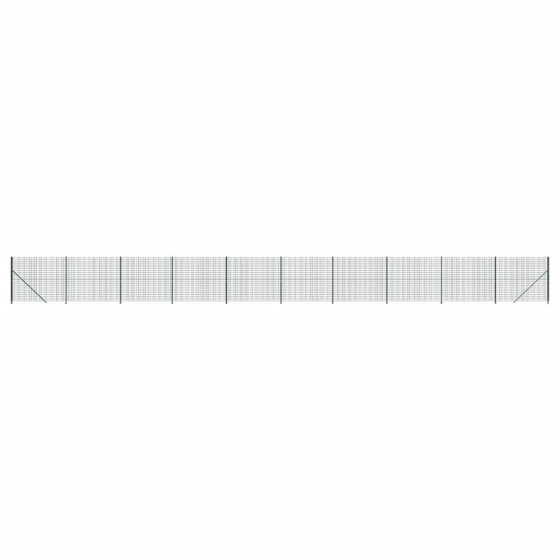 Afbeelding laden in galerijviewer, VidaXL Draadgaashek met flens 1,8x25 m groen
