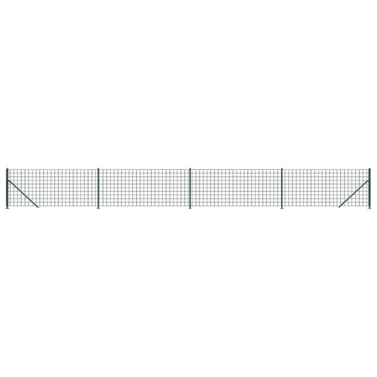 Vidaxl draadgaashek met flens 0,8x10 m groen