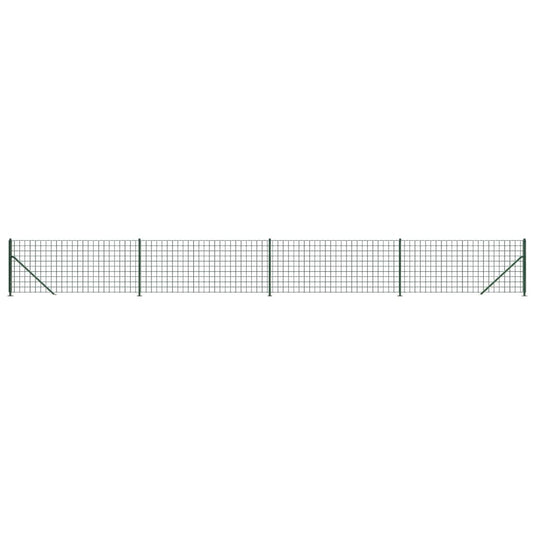 Vidaxl draadgaashek met flens 1,1x10 m groen