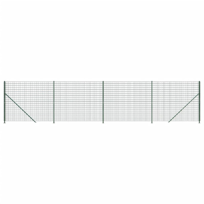 Afbeelding laden in galerijviewer, Vidaxl draadgaashek met flens 1,8x10 m groen
