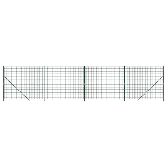 Vidaxl draadgaashek met flens 2x10 m groen