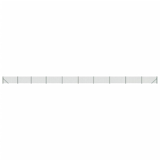 Vidaxl draadgaashek met flens 0,8x25 m groen