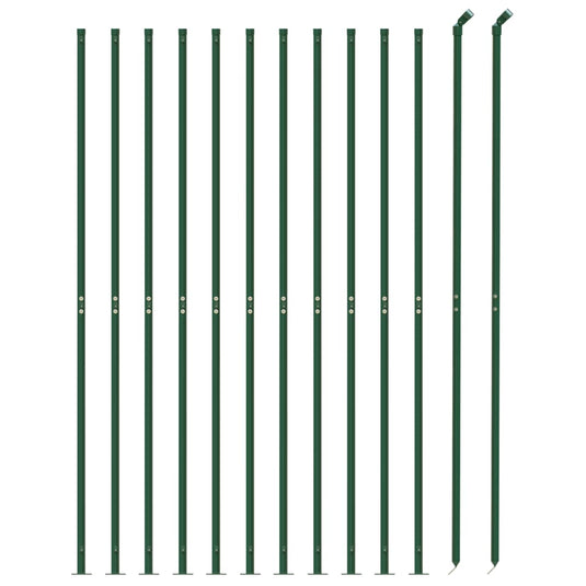 Vidaxl draadgaashek met flens 1x25 m groen