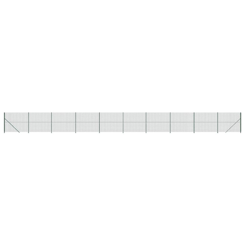 Afbeelding laden in galerijviewer, VidaXL Draadgaashek met flens 1,8x25 m groen
