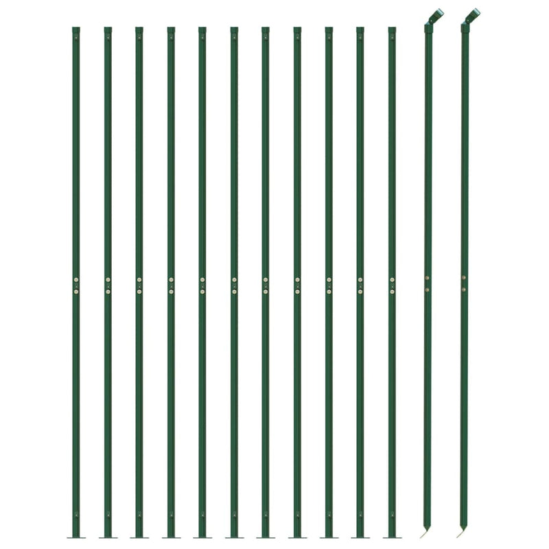 Afbeelding laden in galerijviewer, VidaXL Draadgaashek met flens 1,8x25 m groen
