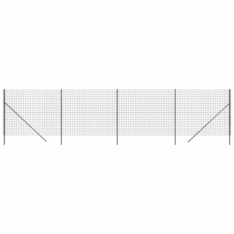 Load image into Gallery viewer, Vidaxl draadgaashek 2x10 m gegalvaniseerd staal antracietkleurig
