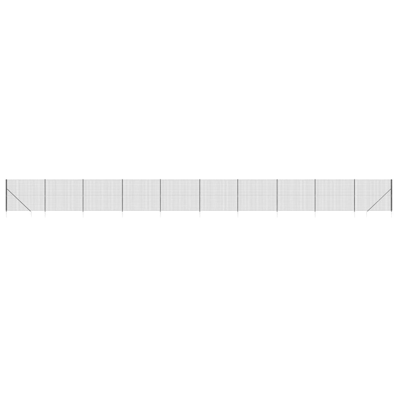 Load image into Gallery viewer, VidaXL Draadgaashek met grondankers 1,6x25 m antracietkleurig

