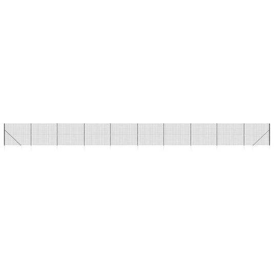 VidaXL Draadgaashek met grondankers 2,2x25 m antracietkleurig