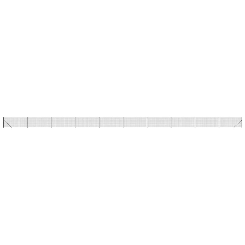 Load image into Gallery viewer, Vidaxl draadgaashek met flens 1,1x25 m antracietkleurig
