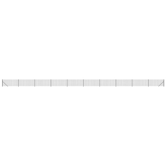 Vidaxl draadgaashek met flens 1,1x25 m antracietkleurig