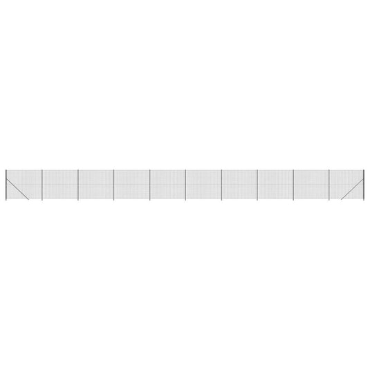 VidaXL Draadgaashek met flens 1,8x25 m antracietkleurig
