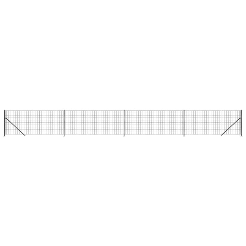 Load image into Gallery viewer, VidaXL Draadgaashek met flens 1,1x10 m antracietkleurig
