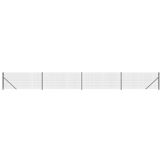 VidaXL Draadgaashek met flens 1,1x10 m antracietkleurig
