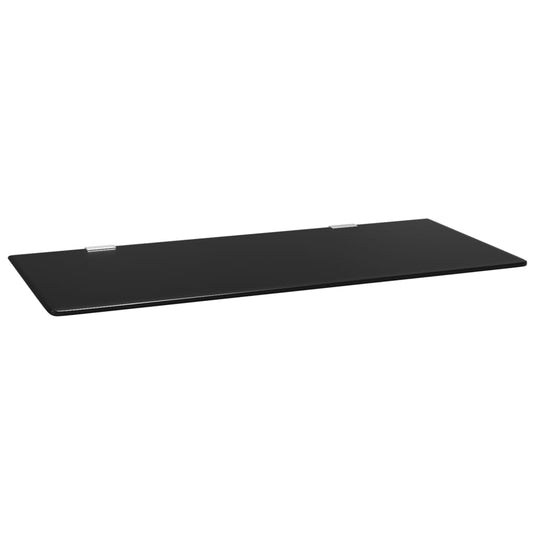 Vidaxl urinoirschot wandgemonteerd 90x40 cm gehard glas zwart