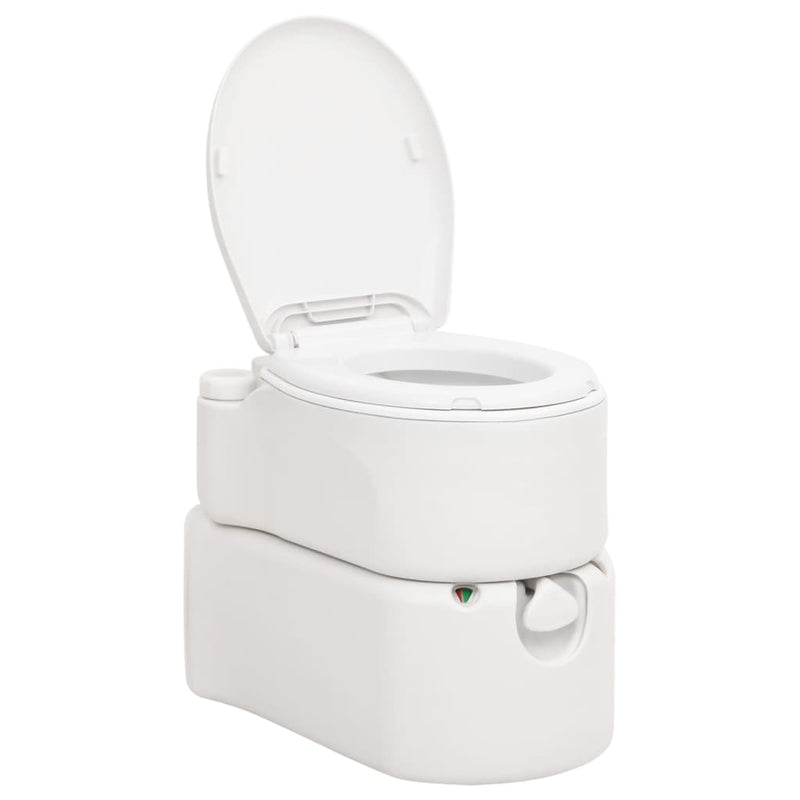 Cargue la imagen en el visor de la galería, Vidaxl campingtoilet geïntegreerd 24+17 l hdpe email
