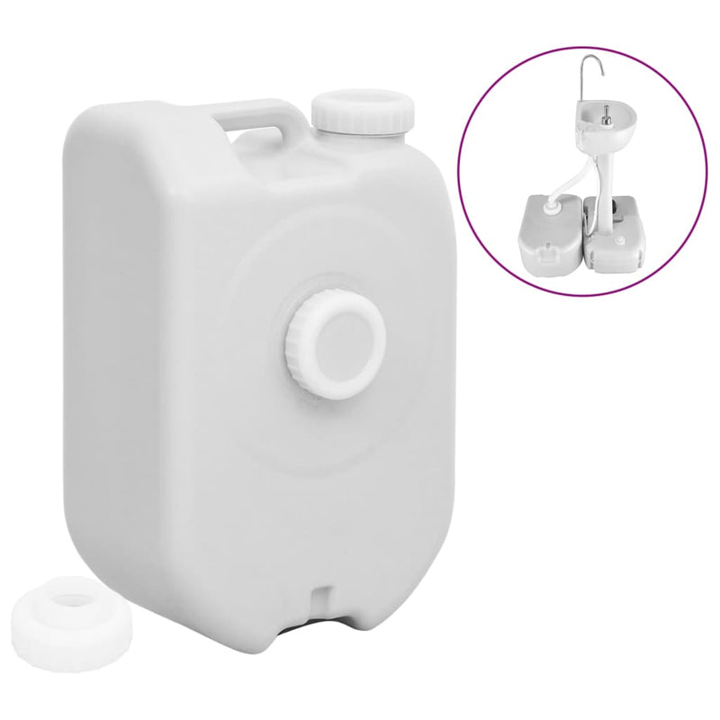 Load image into Gallery viewer, VidaXL Watertank draagbaar met adapter 24 L grijs
