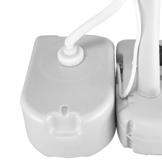 VidaXL Watertank draagbaar met adapter 24 L grijs