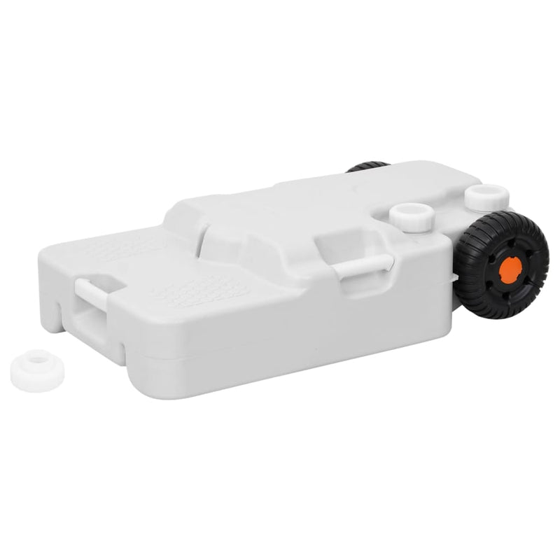 Load image into Gallery viewer, Vidaxl watertank op wielen 30 l grijs
