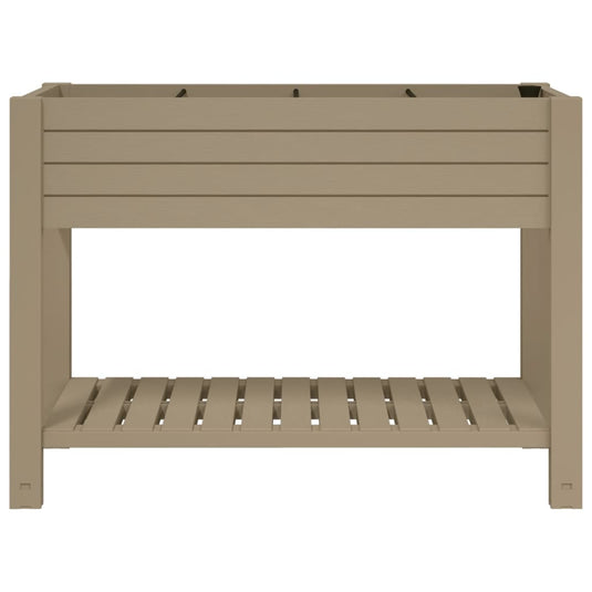 Vidaxl plantenbak verhoogd 110x45x79 cm polypropeen lichtbruin