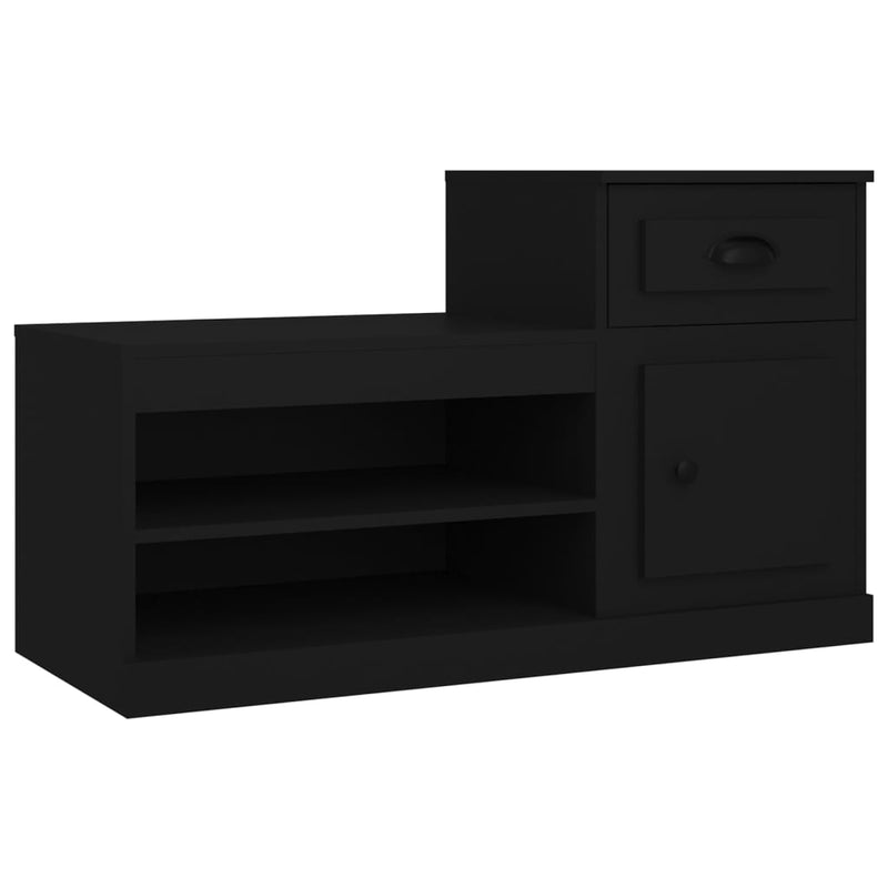 Load image into Gallery viewer, Vidaxl schoenenkast 100x42x60 cm bewerkt hout zwart
