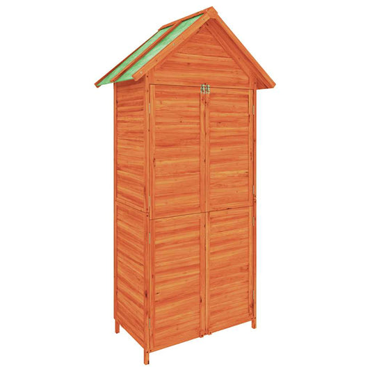 Vidaxl tuinschuur 89x52,5x175 cm massief grenenhout bruin