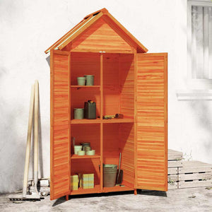 Vidaxl tuinschuur 89x52,5x175 cm massief grenenhout bruin