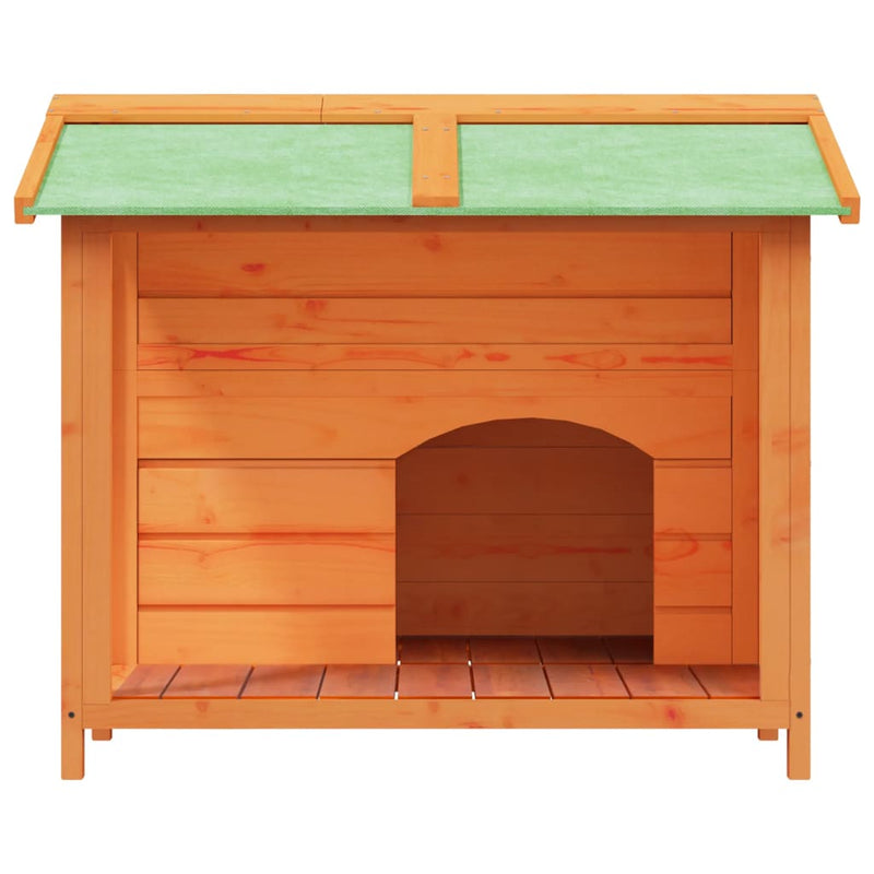 Afbeelding laden in galerijviewer, Vidaxl hondenhok 96x87x80,5 cm massief grenenhout bruin
