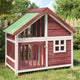 Vidaxl hondenhok 96x60,5x87 cm massief grenenhout mokkakleurig