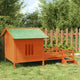 Vidaxl hondenhok 159x120x88,5 cm massief grenenhout bruin