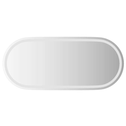 Vidaxl badkamerspiegel led ovaal 100x45 cm