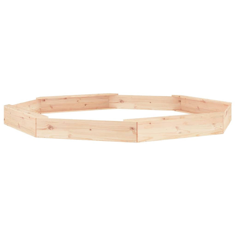 Load image into Gallery viewer, Vidaxl zandbak met bankjes achthoekig massief grenenhout
