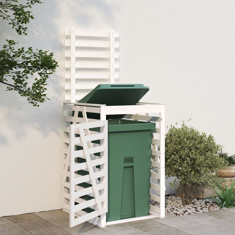 Load image into Gallery viewer, Vidaxl containerberging 84x90x128,5 cm massief grenenhout wit
