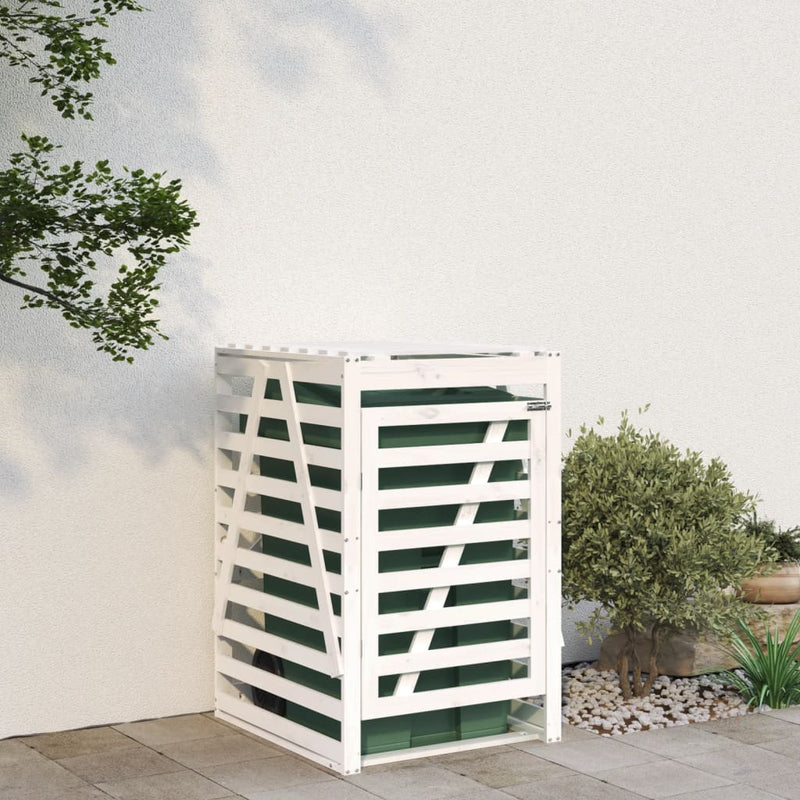Load image into Gallery viewer, Vidaxl containerberging 84x90x128,5 cm massief grenenhout wit

