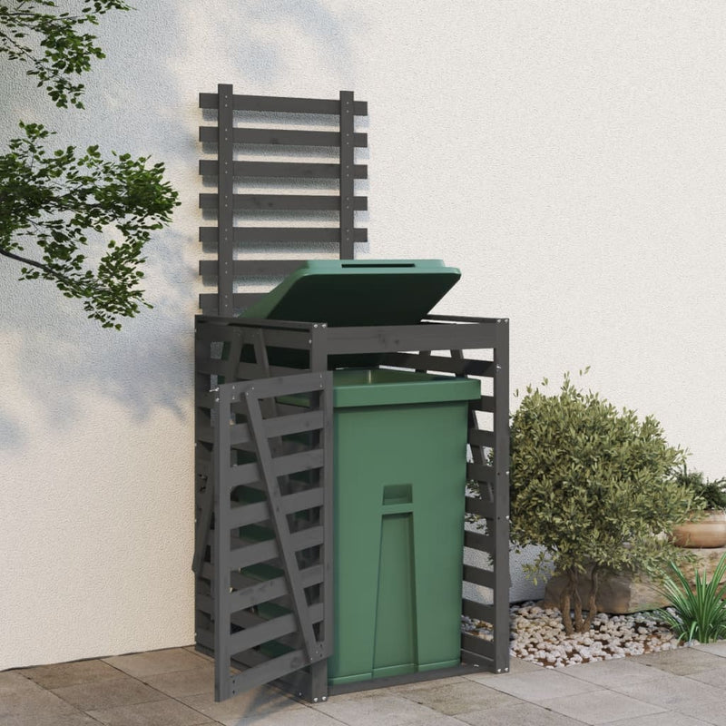 Load image into Gallery viewer, Vidaxl containerberging 84x90x128,5 cm massief grenenhout grijs
