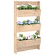 Vidaxl plantenbak wandmontage 3-laags 60x18,5x110 cm grenenhout