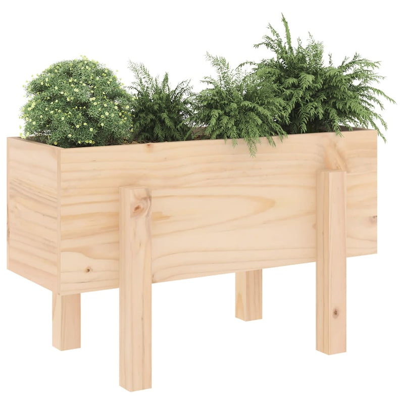 Cargue la imagen en el visor de la galería, Vidaxl plantenbak 62x30x38 cm massief grenenhout
